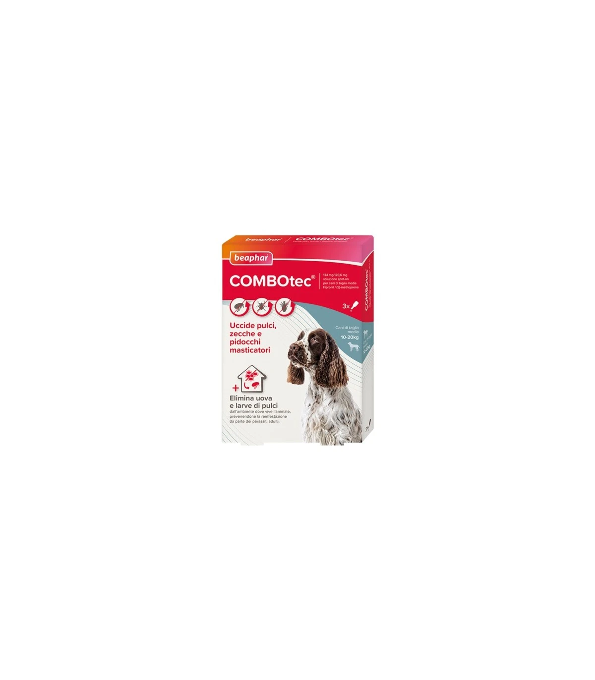 Beaphar Combotec 3 Pipette Cani Medi 10-20 Kg 3 Beaphar Combotec 3 Pipette Cani Medi 10-20 Kg