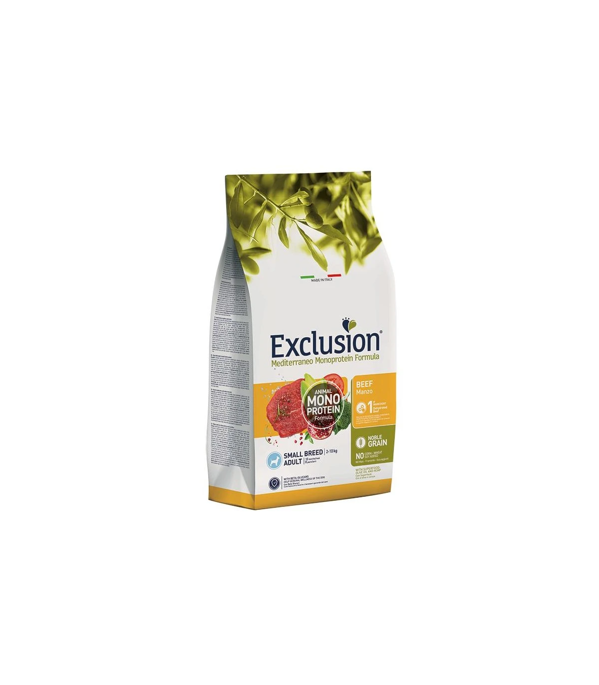 Exclusion Mediterraneo Adult Small Breed Manzo 2 Kg 3 Exclusion Mediterraneo Adult Small Breed Manzo 2 Kg