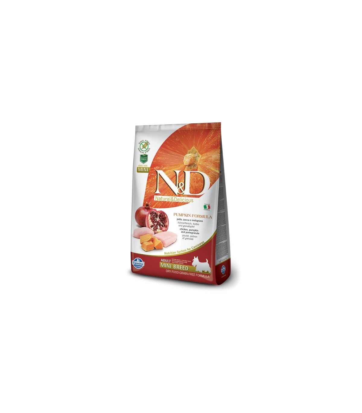 Farmina N&d Pumpkin Grain Free Adult Mini Pollo Zucca E Melograno 2,5 Kg 3 Farmina N&d Pumpkin Grain Free Adult Mini Pollo Zucca E Melograno 2,5 Kg