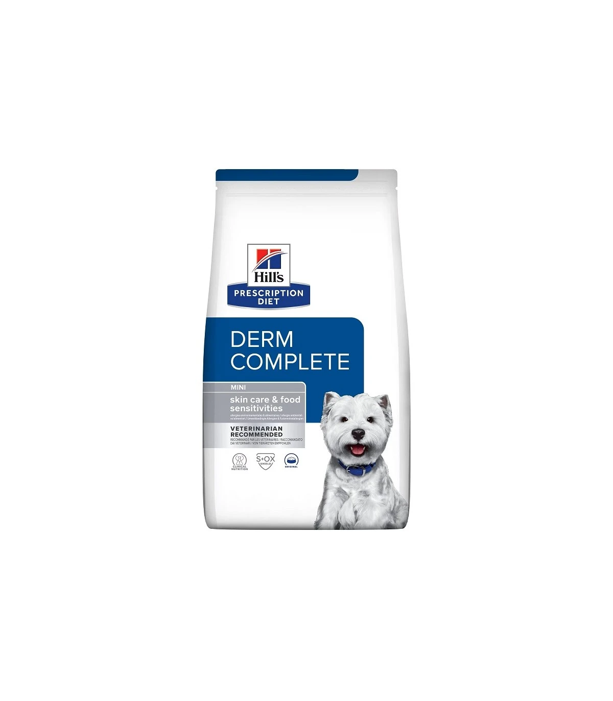 Hill's Cane Derm Complete Mini Skin Care & Food Sensitivities 1 Kg 3 Hill's Cane Derm Complete Mini Skin Care & Food Sensitivities 1 Kg