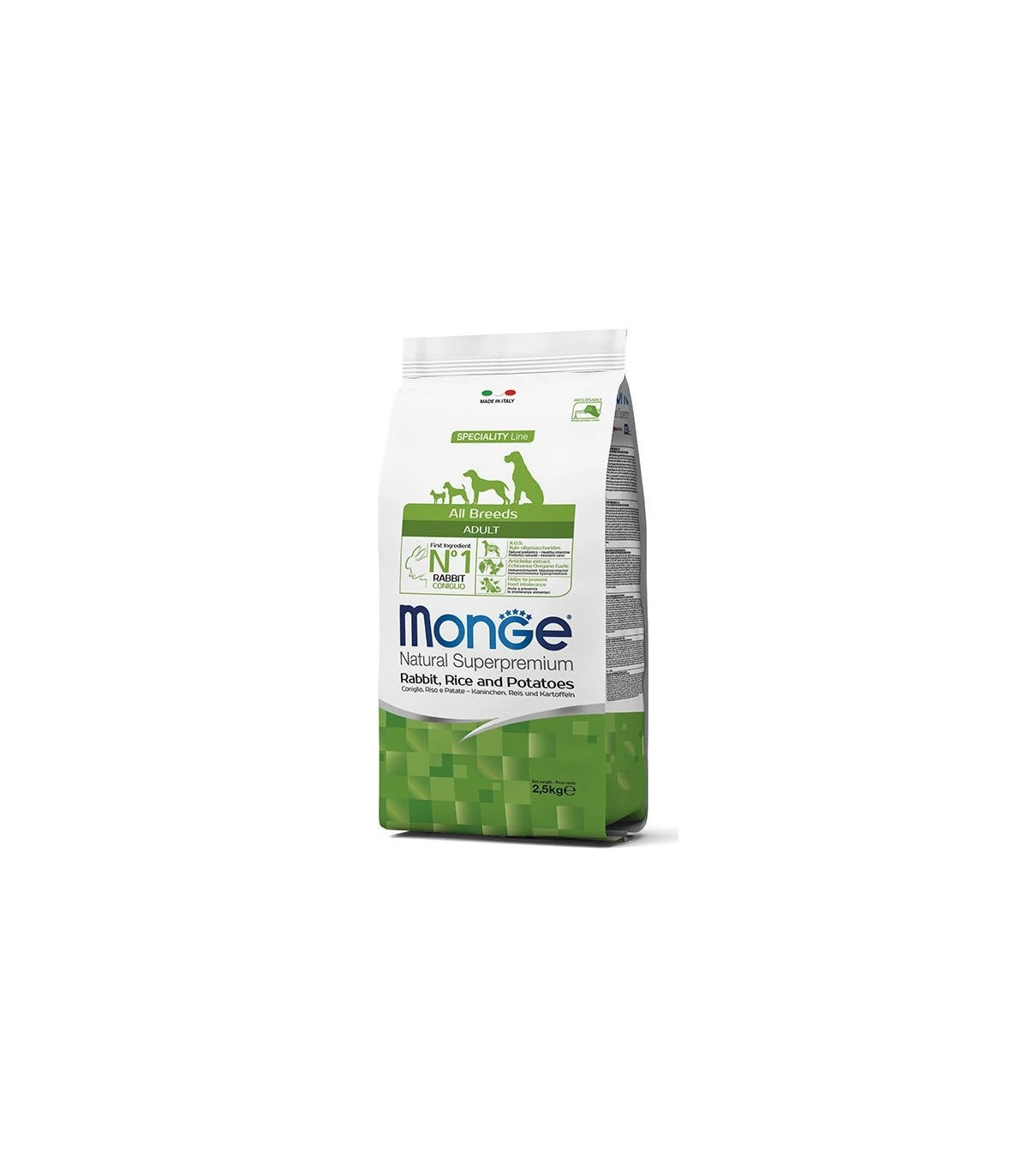 Monge Cane Adult All Breeds Coniglio Riso E Patate 2,5 Kg 3 Monge Cane Adult All Breeds Coniglio Riso E Patate 2,5 Kg