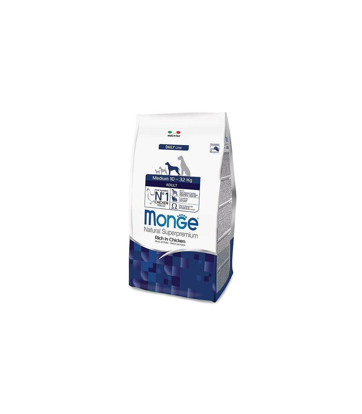 Monge Cane Adult Medium Pollo 12 Kg 3 Monge Cane Adult Medium Pollo 12 Kg