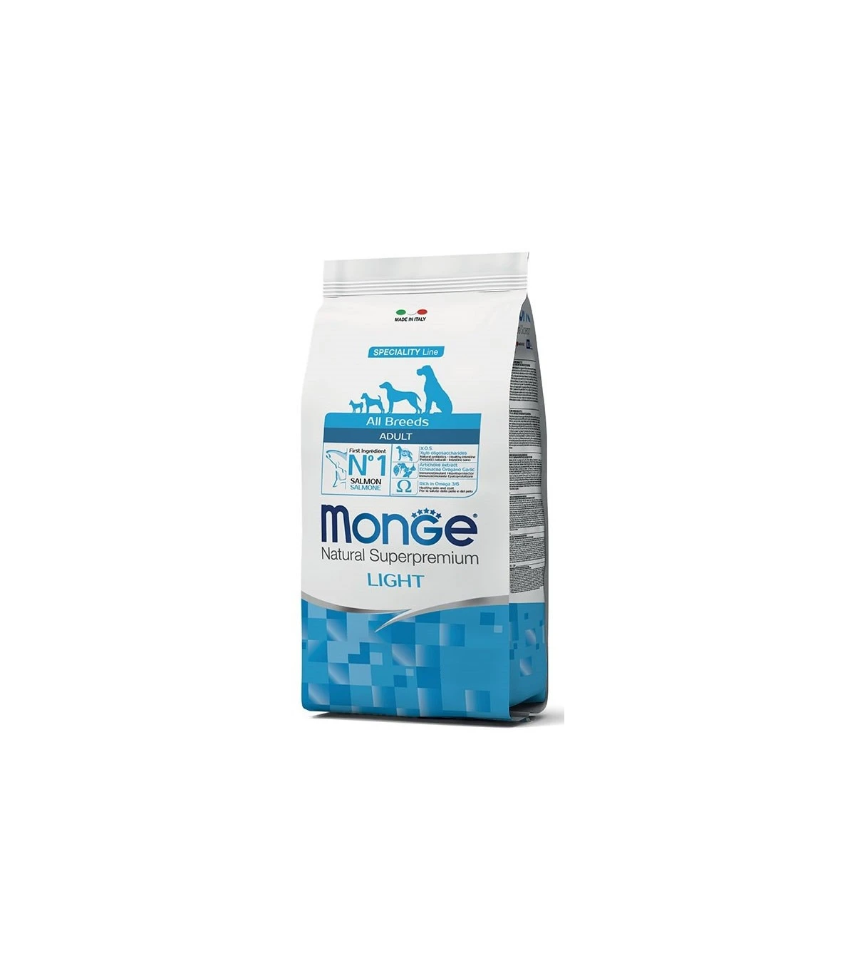 Monge Cane Light All Breeds Salmone E Riso 12 Kg 3 Monge Cane Light All Breeds Salmone E Riso 12 Kg