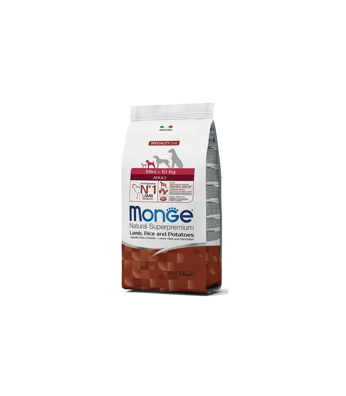 Monge Cane Mini Adult Agnello Riso E Patate 7,5 Kg 3 Monge Cane Mini Adult Agnello Riso E Patate 7,5 Kg