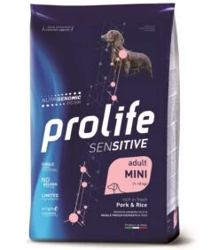 Prolife Cane Sensitive Adult Maiale & Riso Mini 2 Kg