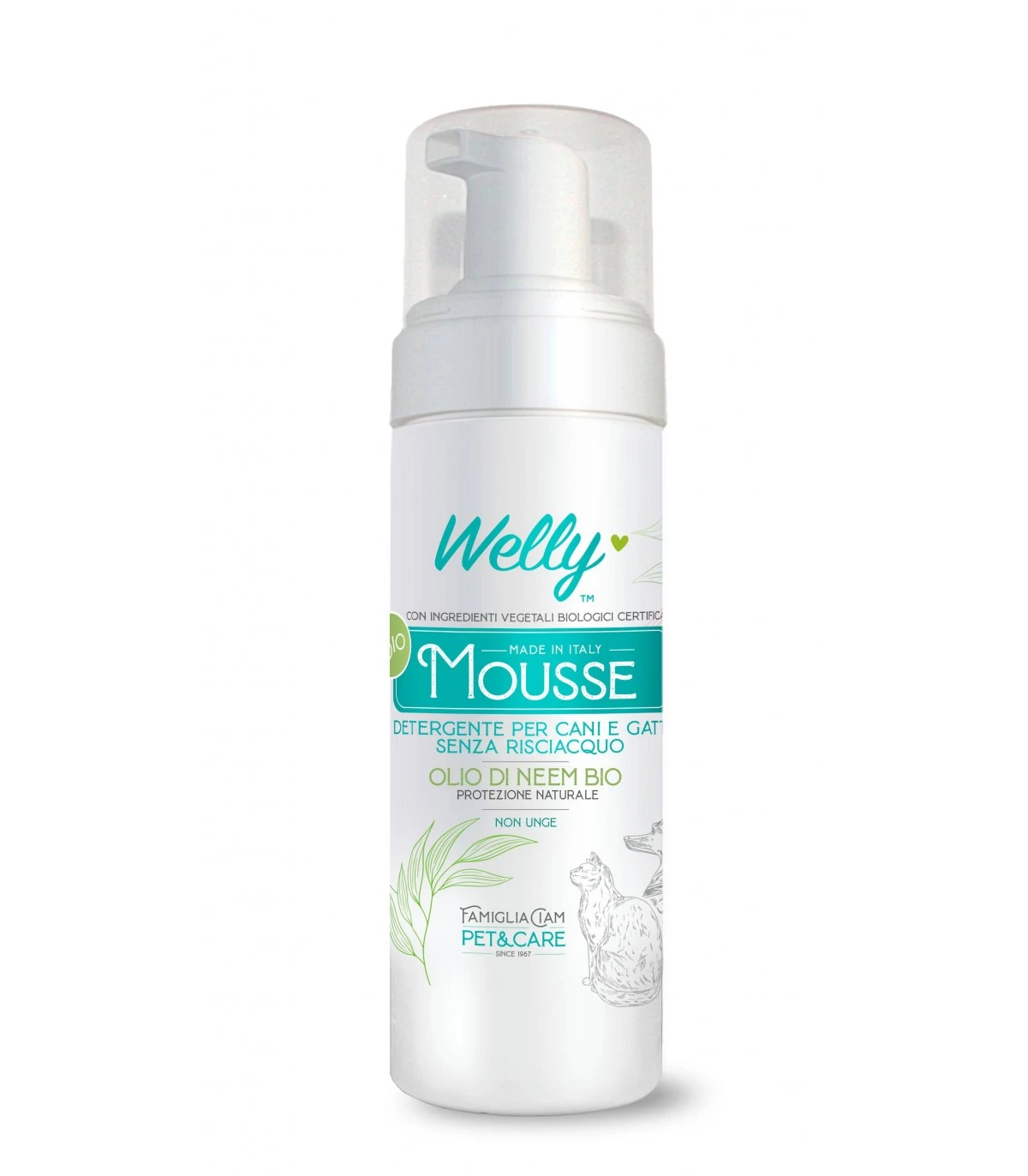 Welly Bio Mousse Detergente Cane E Gatto Olio Di Neem 150 Ml 3 Welly Bio Mousse Detergente Cane E Gatto Olio Di Neem 150 Ml